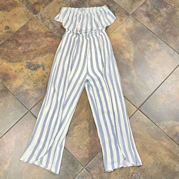 Favlux Fashion Striped Dress Jumpsuit Medium - Picture 6 of 11